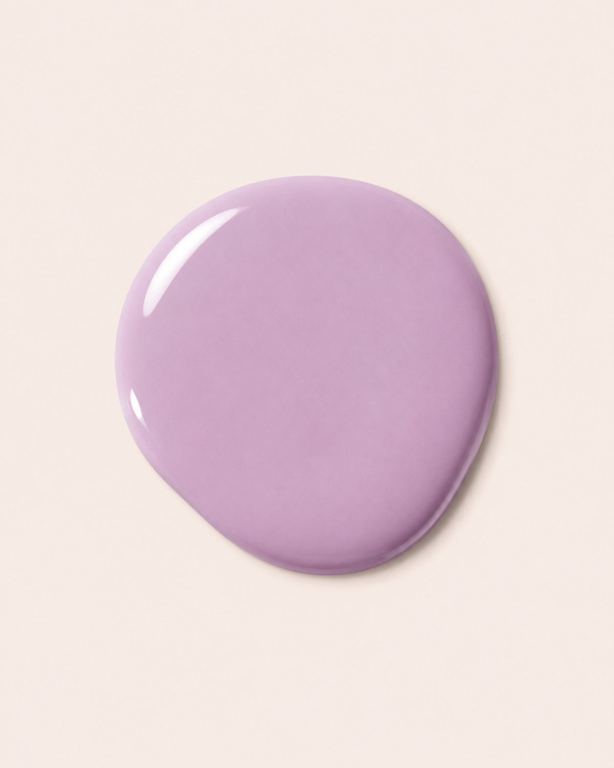 Purple nail polish cap with glossy finish