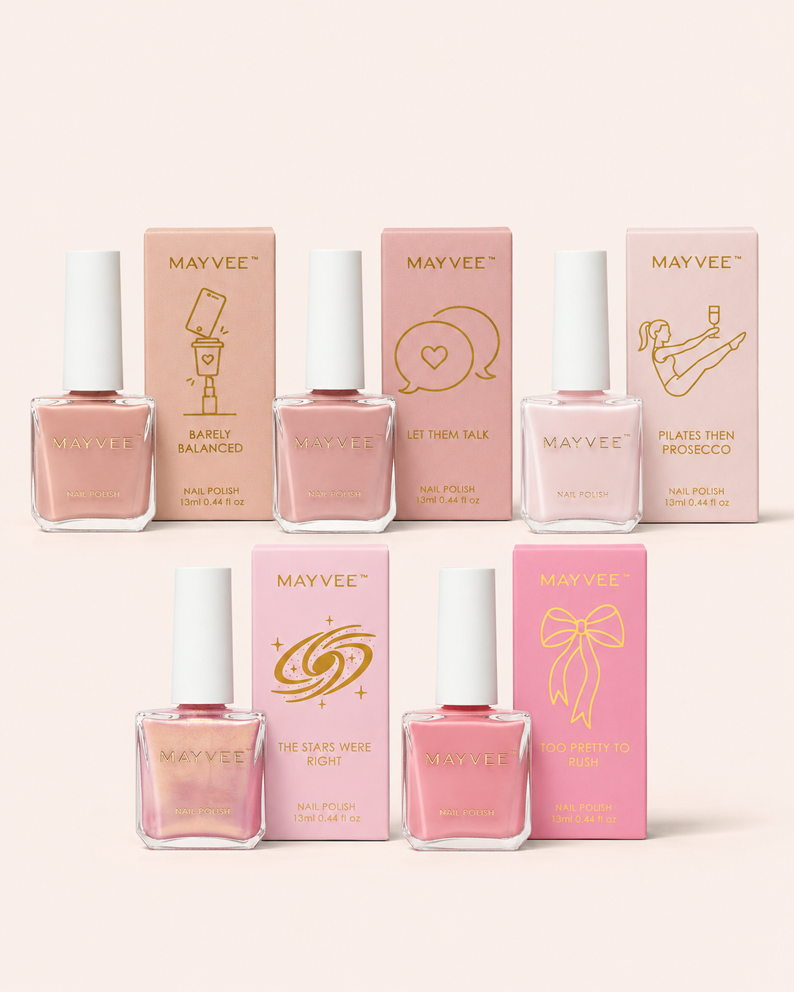 Quite Content — Pink Nail Polish Set