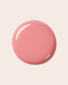 Pink nail polish cap, glossy