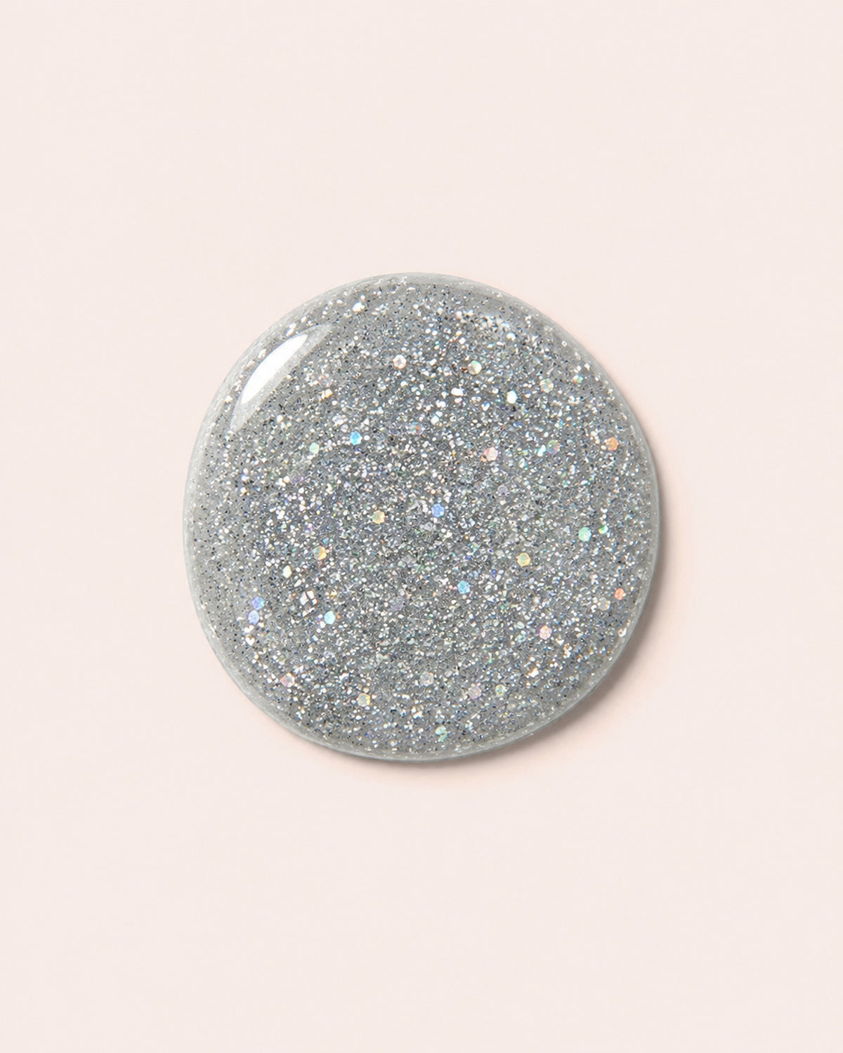 Mayvee nail polish drop in 'Blame The Moon' silver holographic glitter nail colour 