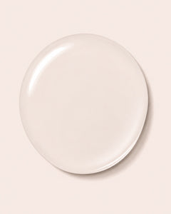 Round white nail polish cap
